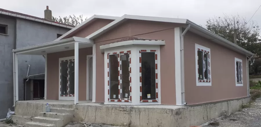 Gökçeada 90 m² Tek Kat Prefabrik Ev Projesi 2