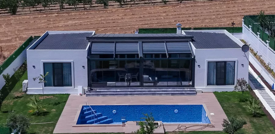 Tekirdağ 170 m² Lüks Tek Katlı Çelik Ev Projesi 3