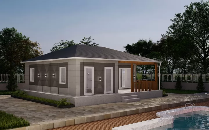 76 m² Tek Kat Prefabrik PS-1076