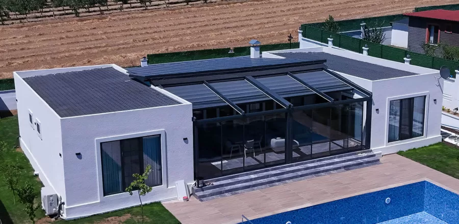 Tekirdağ 170 m² Lüks Tek Katlı Çelik Ev Projesi 2