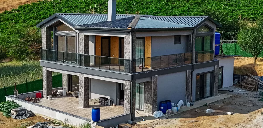 Sakarya'da İnşa Edilen 200 m² Çift Katlı Çelik Ev 2