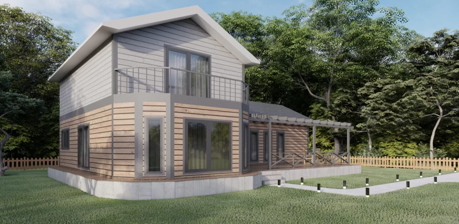 170 m² Çift Kat Çelik 3