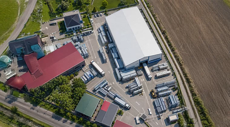 Çelik ve prefabrik üretim alanı