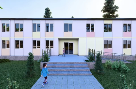 Okul ve Eğitim Binaları Prefabrik Okul ve Eğitim Binası 463m2