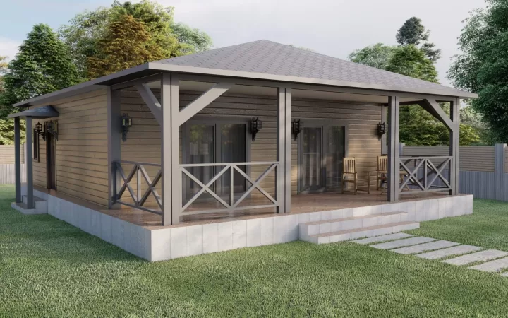 100 m² Tek Kat Çelik SS-1100