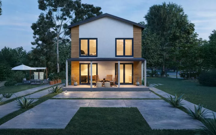 120 m² Çift Kat Çelik SD-2120