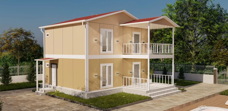 114 m² Çift Kat Prefabrik 2