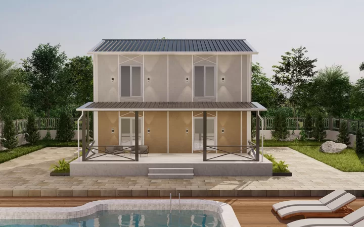 138 m² Çift Kat Prefabrik PD-2138