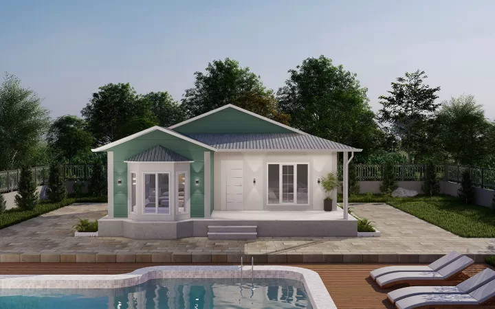 82 m² Tek Kat Prefabrik PS-1082